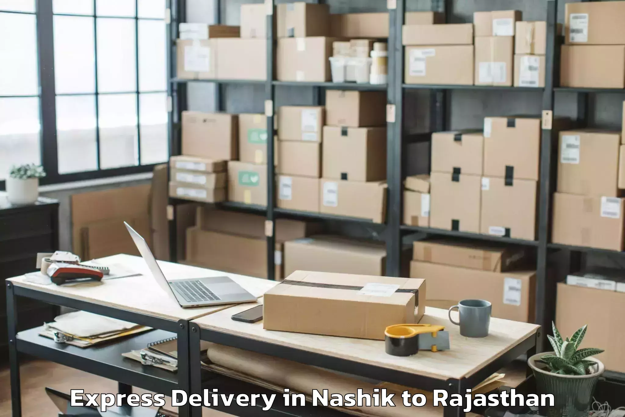 Reliable Nashik to Chhoti Sadri Express Delivery